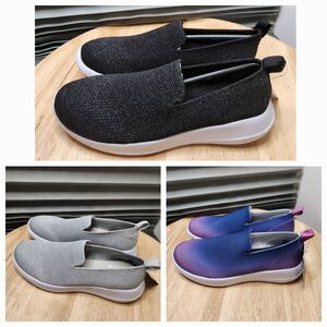 3 pairs memory foam slip on shoes womens 6